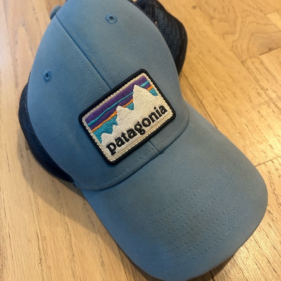 Patagonia Accessories - Patagonia Light Blue Trucker Hat
